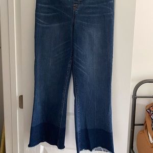 Cropped Flare leg denim